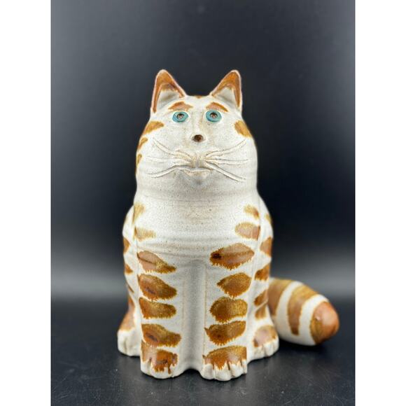 1970's Foxlo Studio Stoneware Cat Statue - Picture 1 of 8